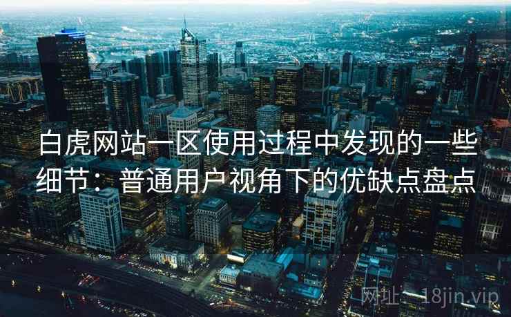 白虎网站一区使用过程中发现的一些细节:普通用户视角下的优缺点盘点