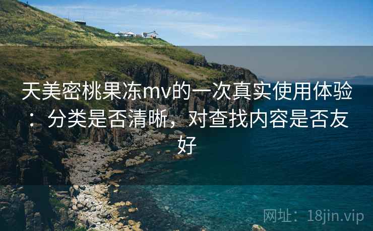 天美密桃果冻mv的一次真实使用体验：分类是否清晰，对查找内容是否友好