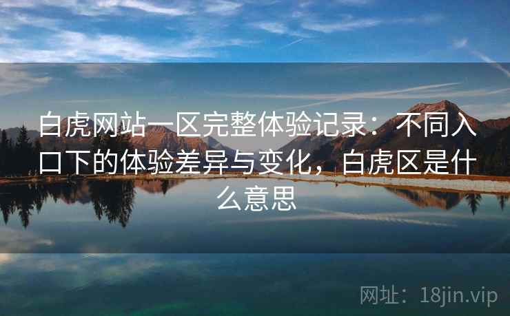 白虎网站一区完整体验记录:不同入口下的体验差异与变化,白虎区是什么意思