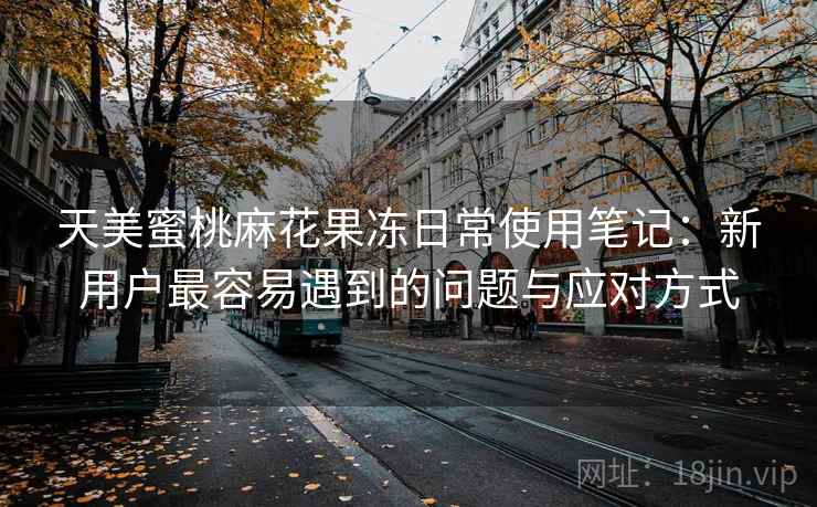 天美蜜桃麻花果冻日常使用笔记:新用户最容易遇到的问题与应对方式 第2张 天美蜜桃麻花果冻日常使用笔记:新用户最容易遇到的问题与应对方式 第2张