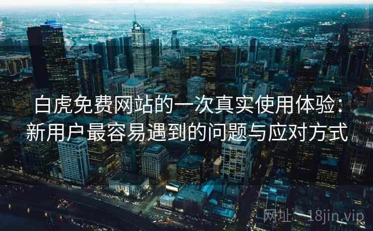 白虎免费网站的一次真实使用体验：新用户最容易遇到的问题与应对方式  第2张