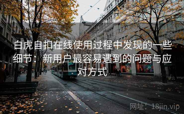白虎自扣在线使用过程中发现的一些细节:新用户最容易遇到的问题与应对方式
