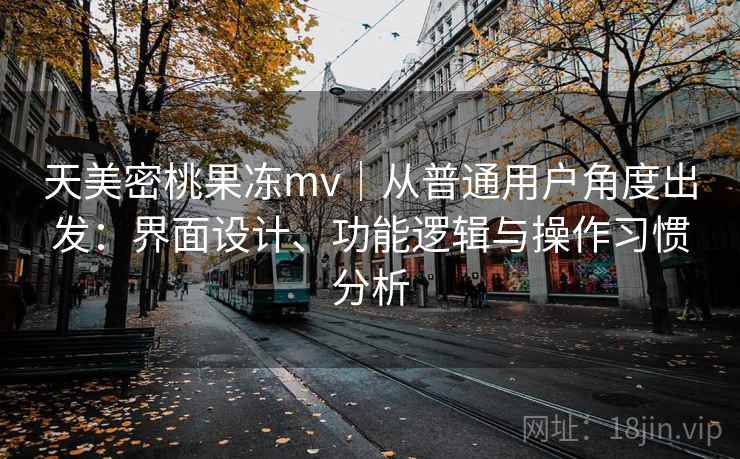 天美密桃果冻mv｜从普通用户角度出发：界面设计、功能逻辑与操作习惯分析